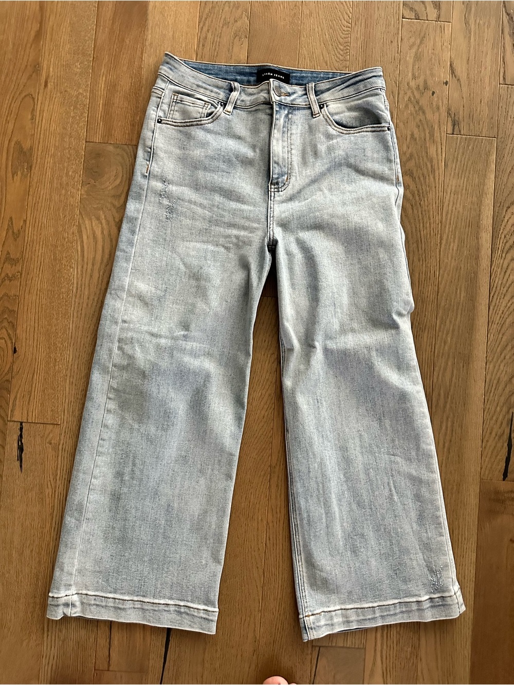 RISEN Light Blue Wide-Leg Jeans